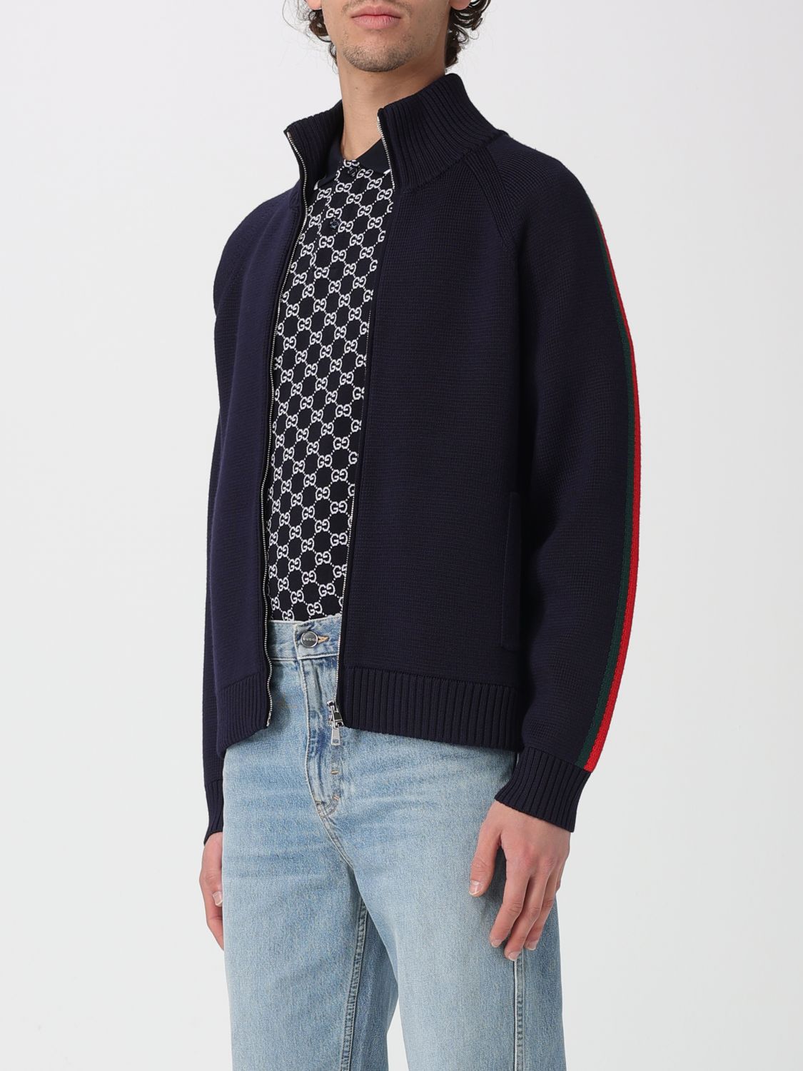 Gucci Sweater Men Blue GUCCI