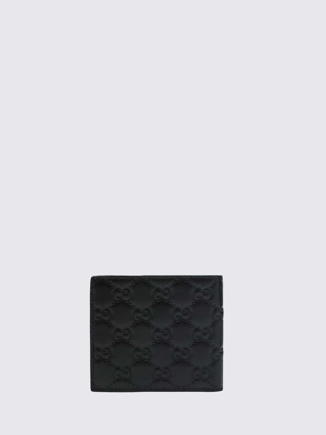 Gucci Men Gg Emblem Embossed Leather Wallet Gucci GUCCI