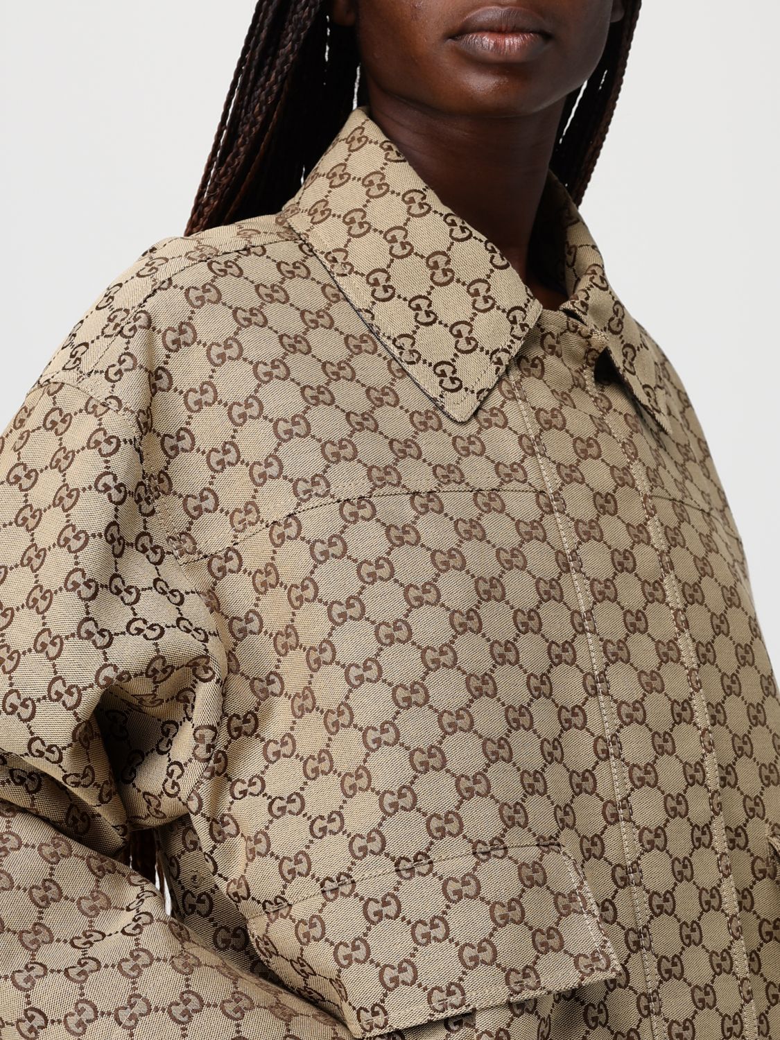 Gucci Jacket Woman Camel GUCCI