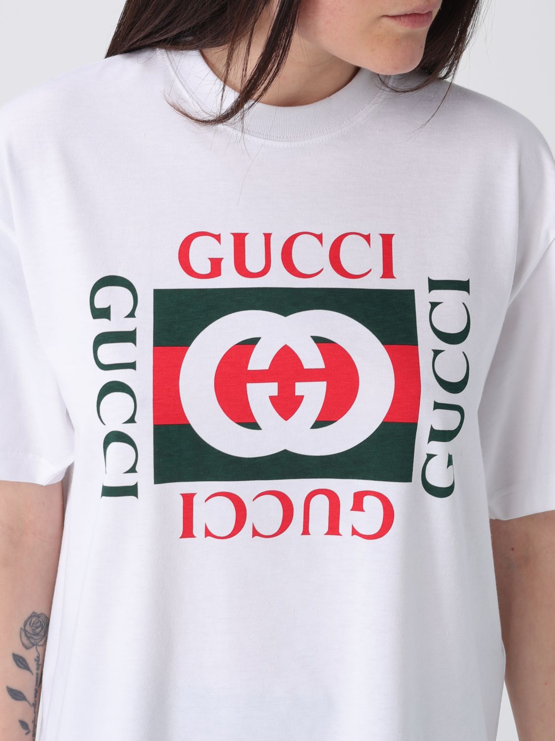 Gucci T-Shirt Woman White GUCCI