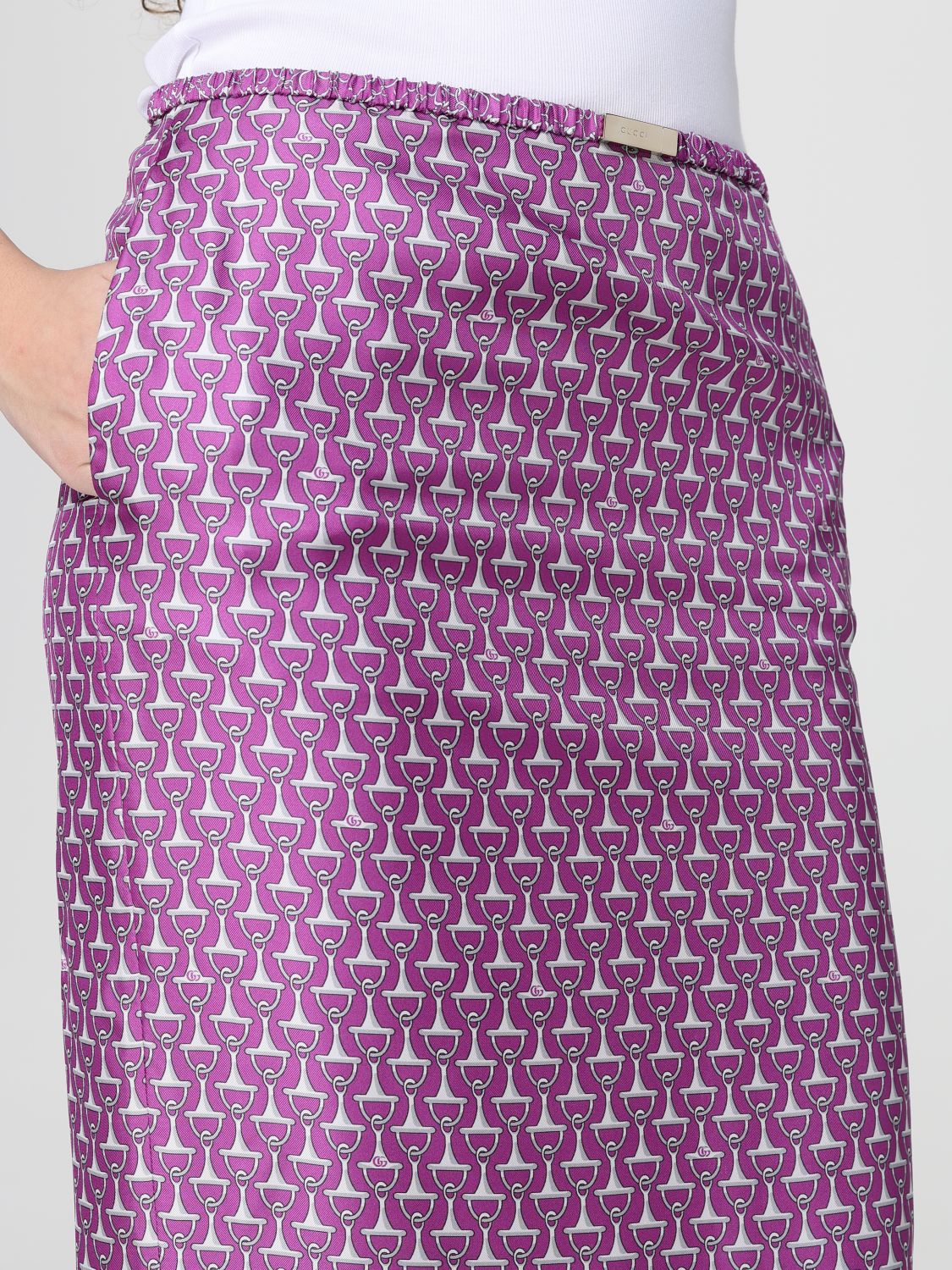 Gucci Skirt Woman Violet GUCCI