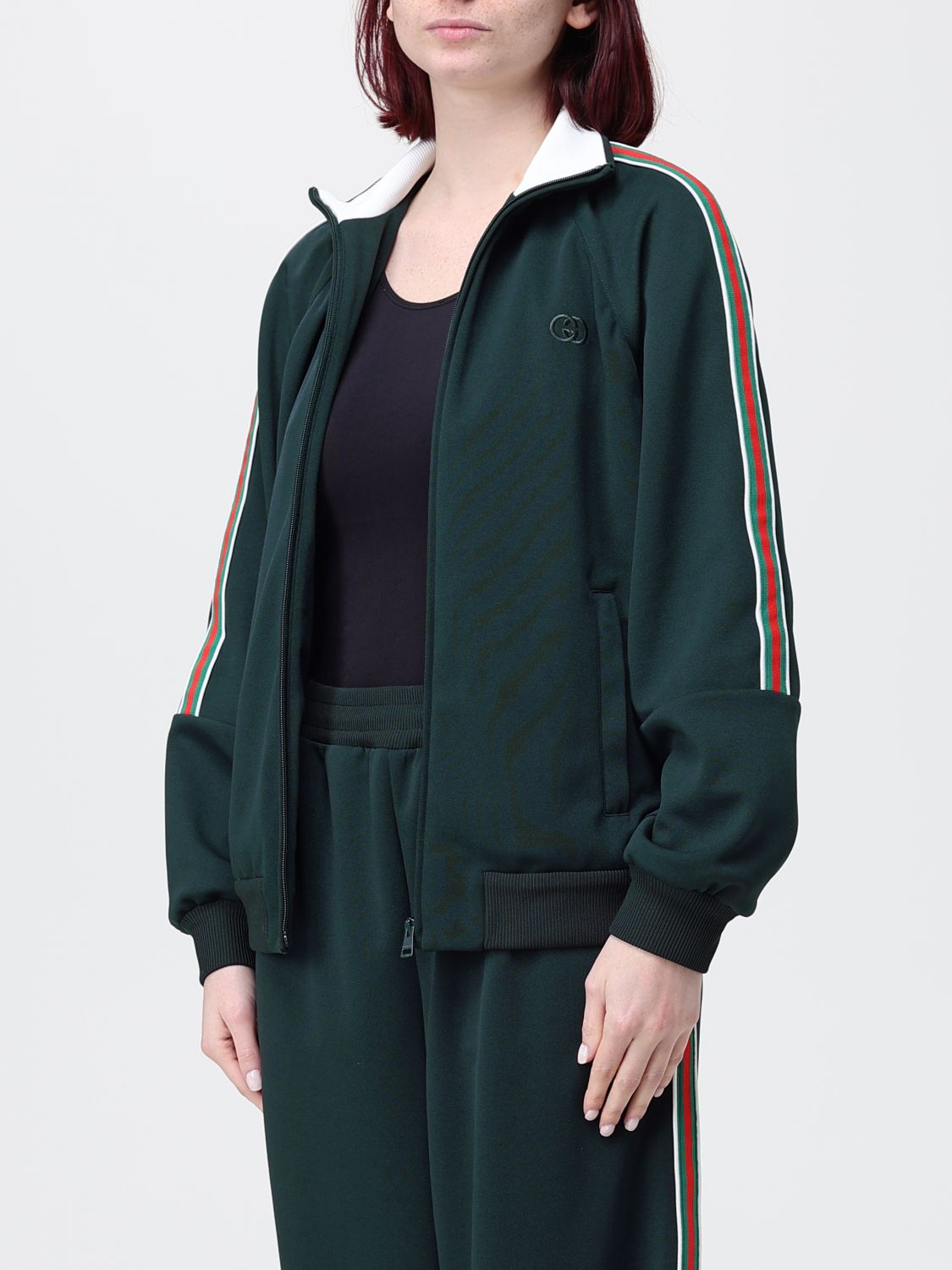 Gucci Sweatshirt Woman Forest Green GUCCI