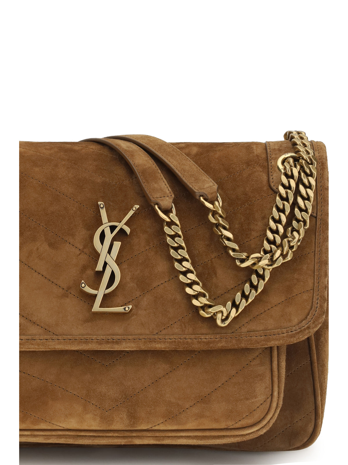 Saint Laurent Women Medium Niki Suede Shoulder Bag SAINT LAURENT