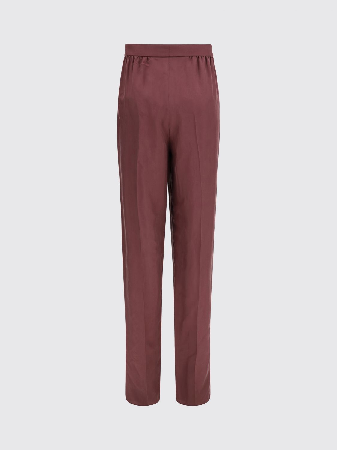 Saint Laurent Pants Woman Burgundy SAINT LAURENT