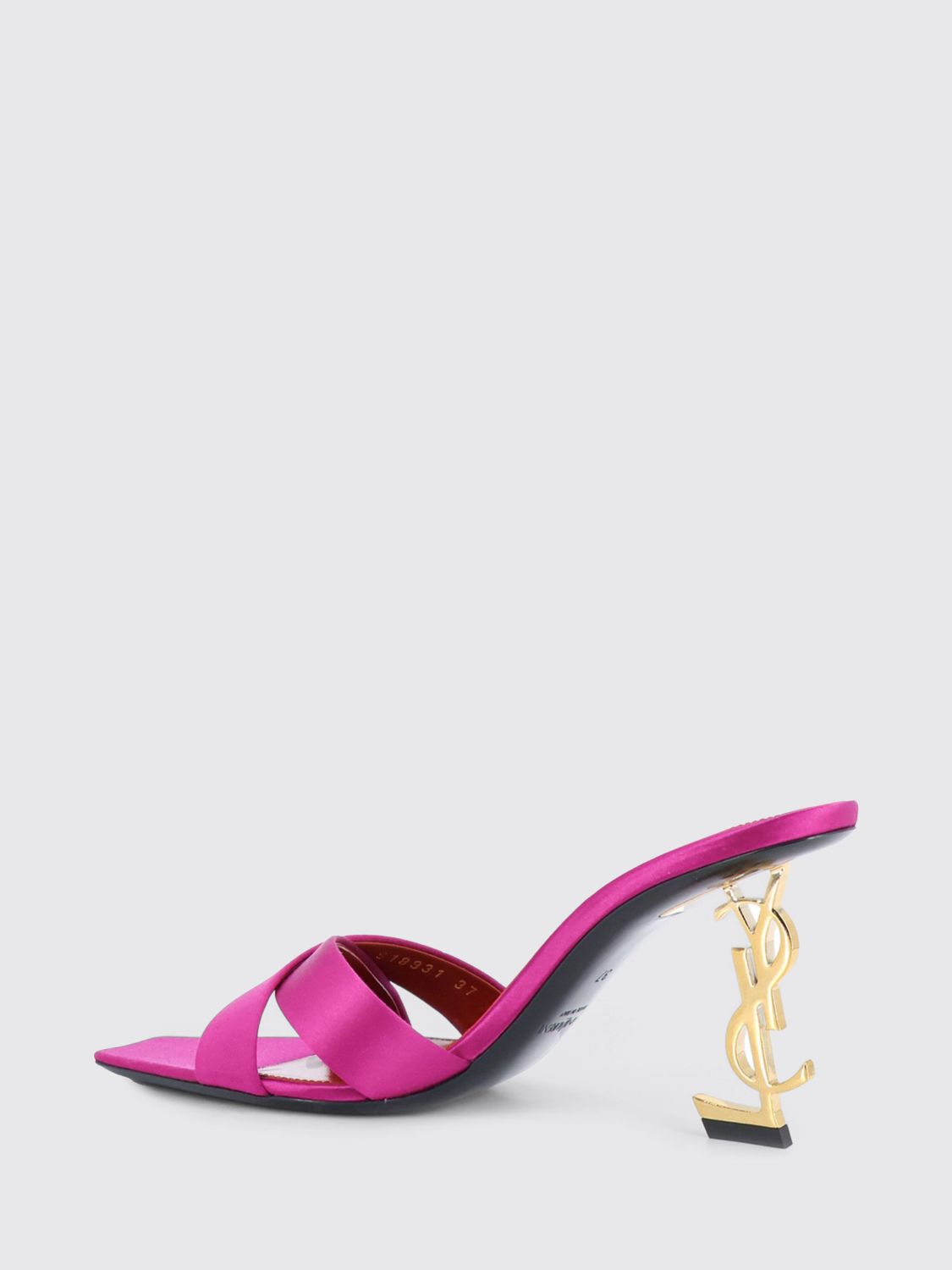 Saint Laurent Heeled Sandal Woman Fuchsia SAINT LAURENT