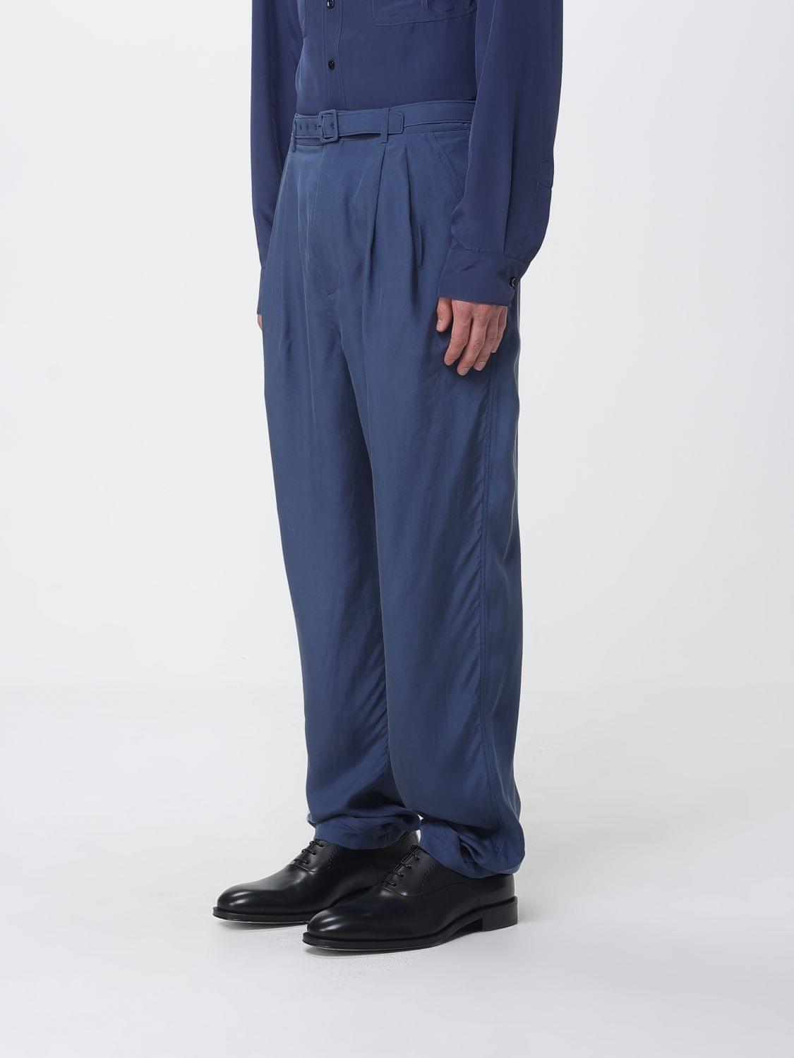 Saint Laurent Pants Men Blue SAINT LAURENT
