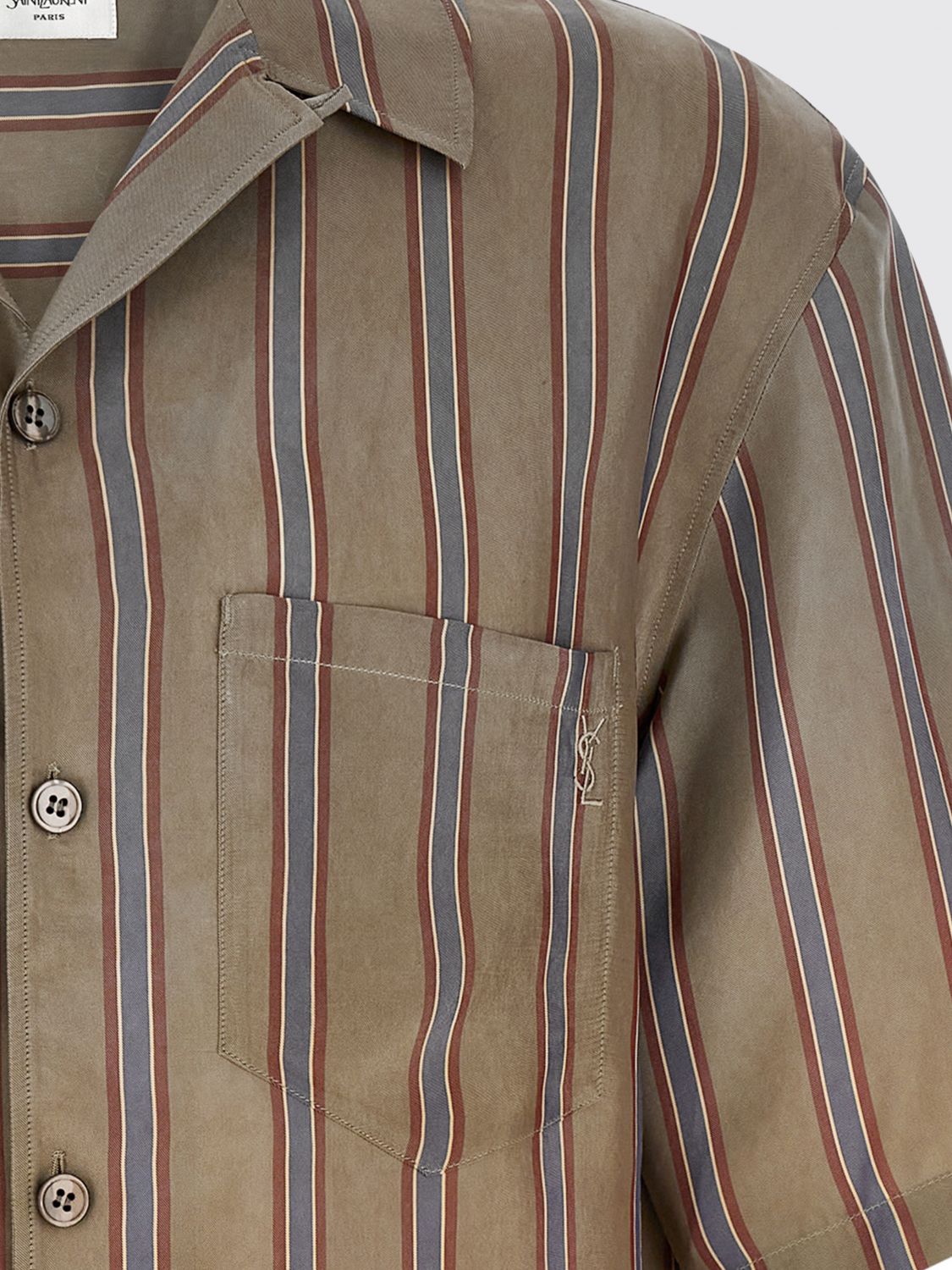 Saint Laurent Shirt Men Dove Grey SAINT LAURENT