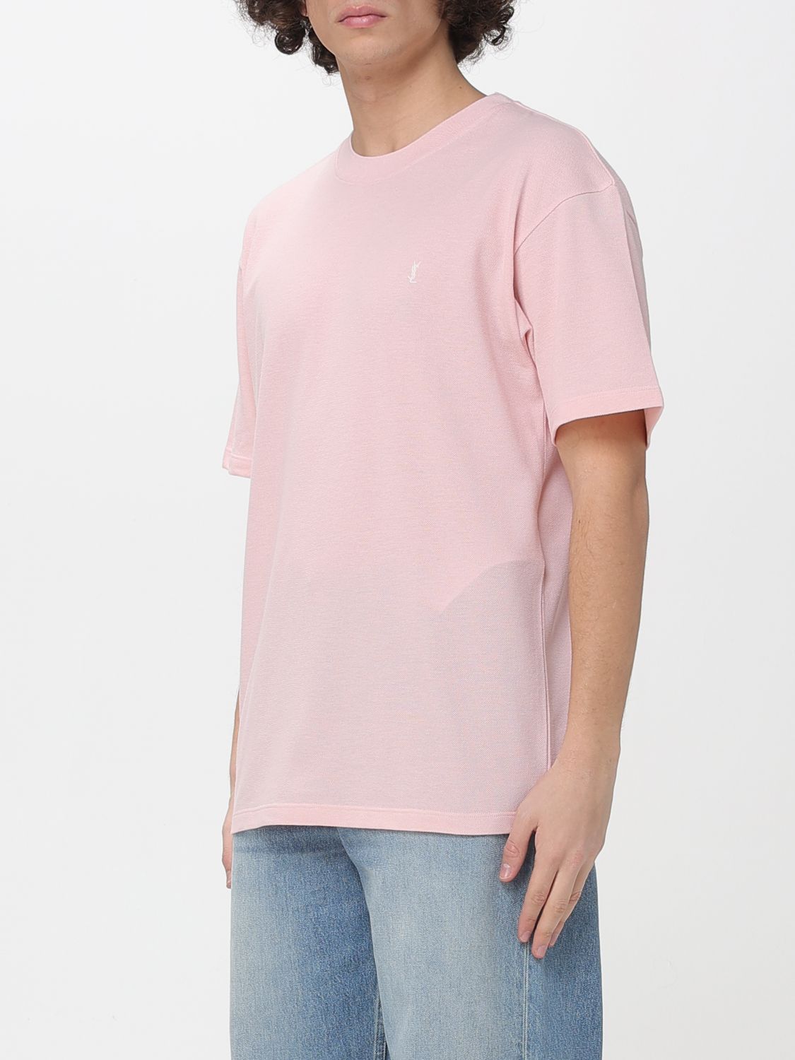 Saint Laurent T-Shirt Men Pink SAINT LAURENT