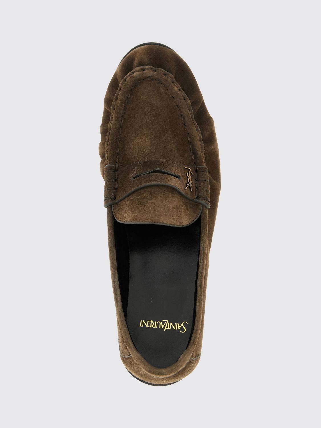 Saint Laurent Loafers Men Charcoal SAINT LAURENT