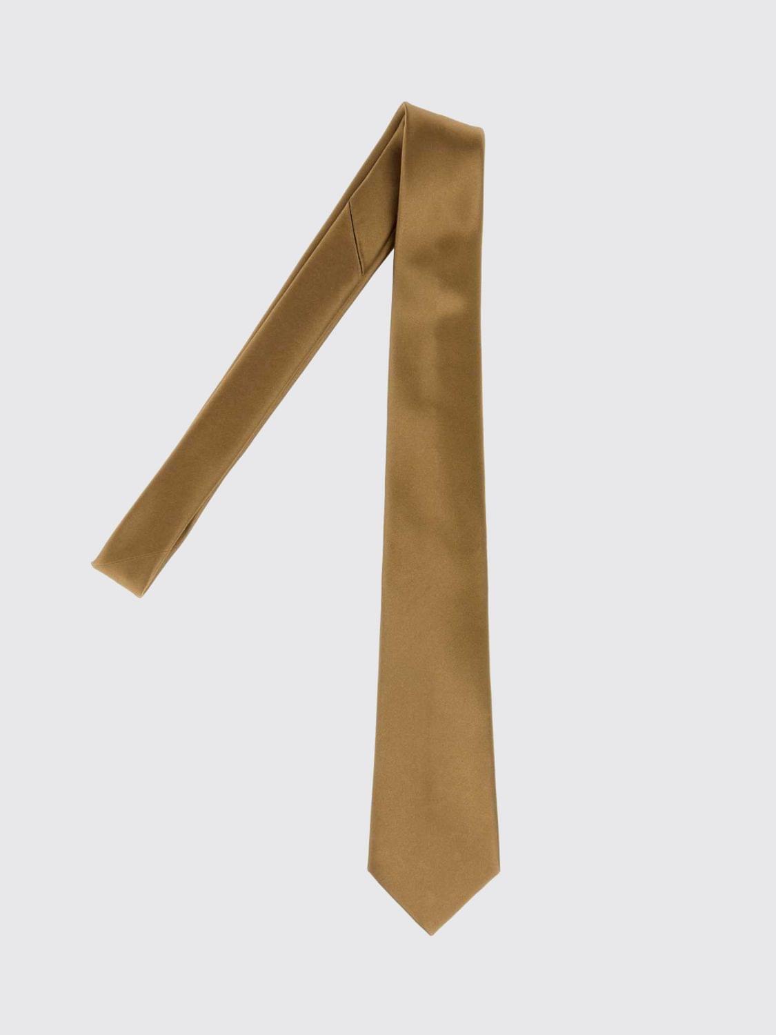 Saint Laurent Tie Men Beige SAINT LAURENT