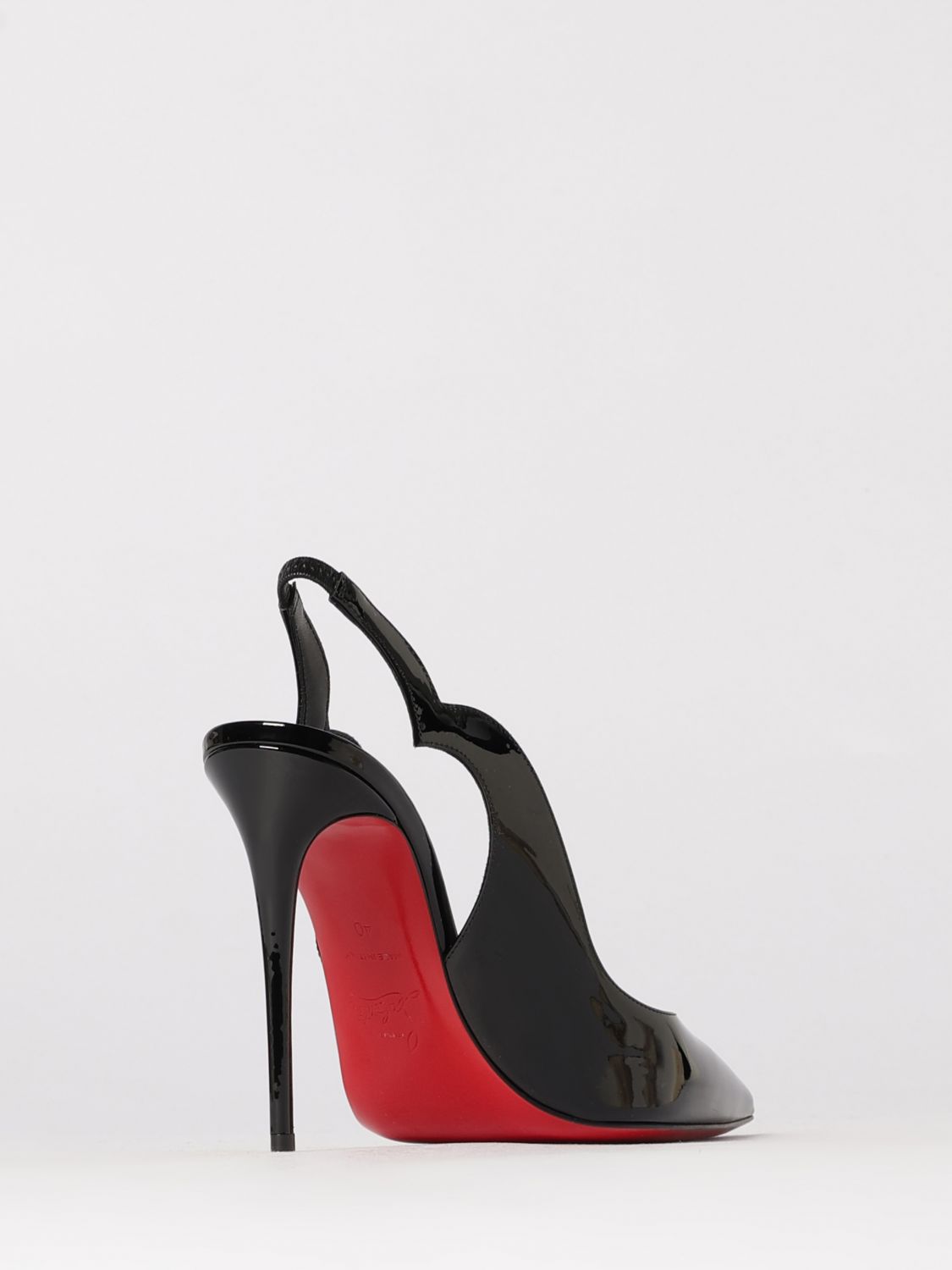 Christian Louboutin Women Hot Chick Patent Leather Slingback Christian Louboutin CHRISTIAN LOUBOUTIN