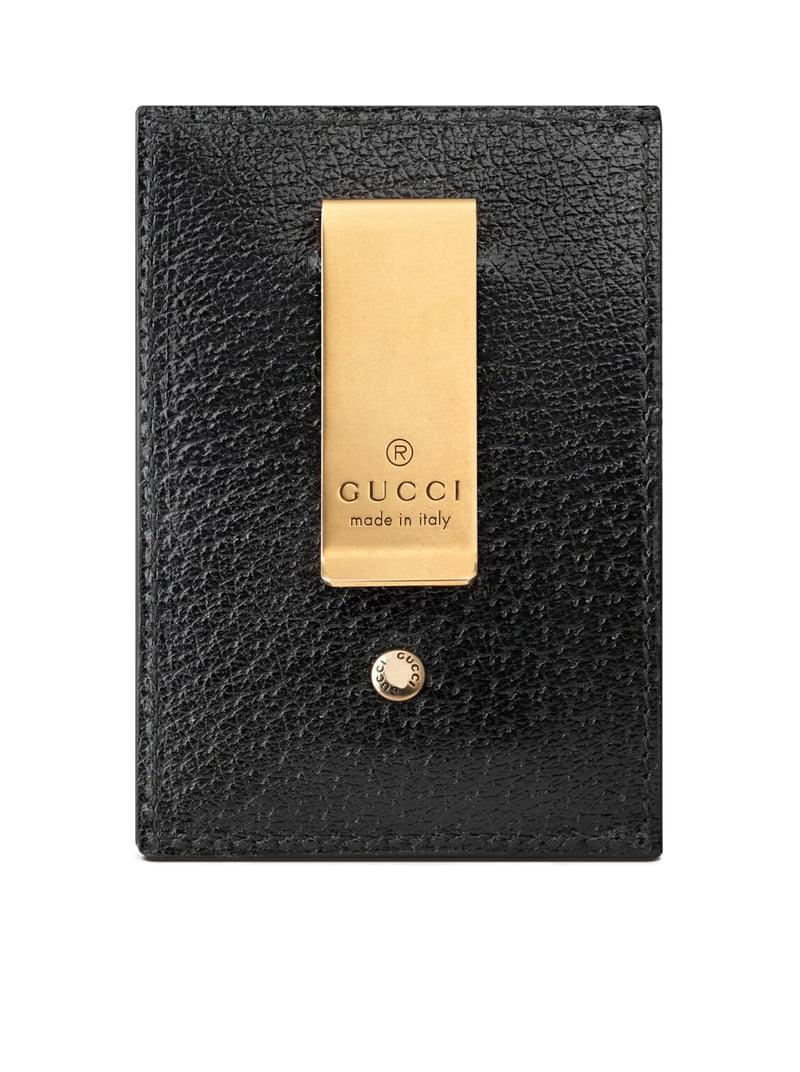 Gucci Men Gg Marmont Leather Money Clip GUCCI
