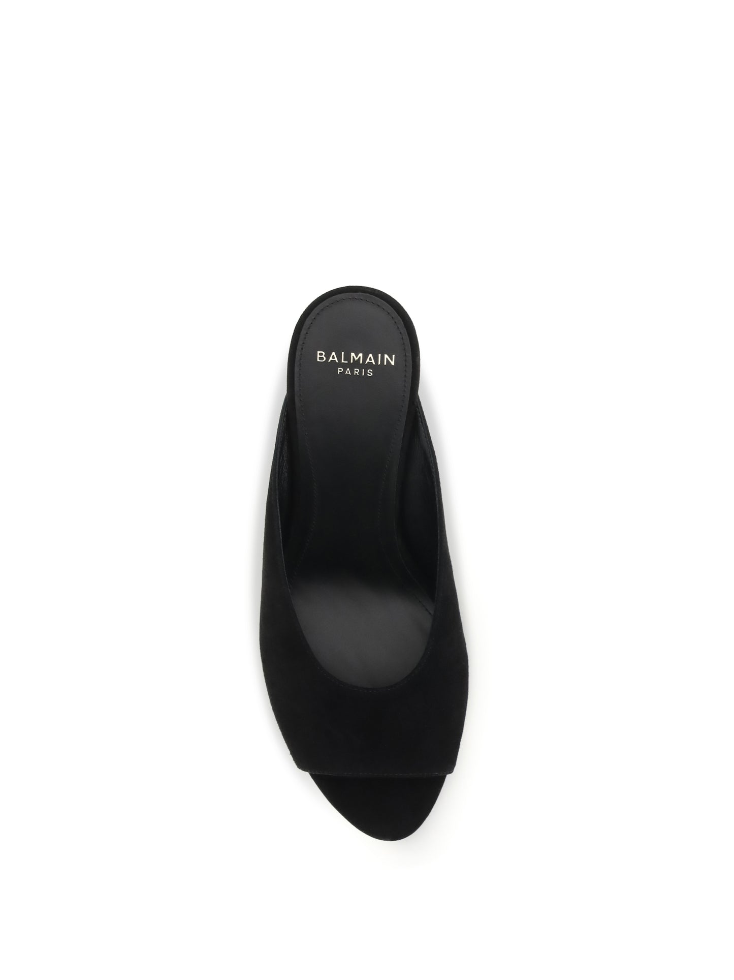 Balmain Women Suede Open-Toe Mules BALMAIN