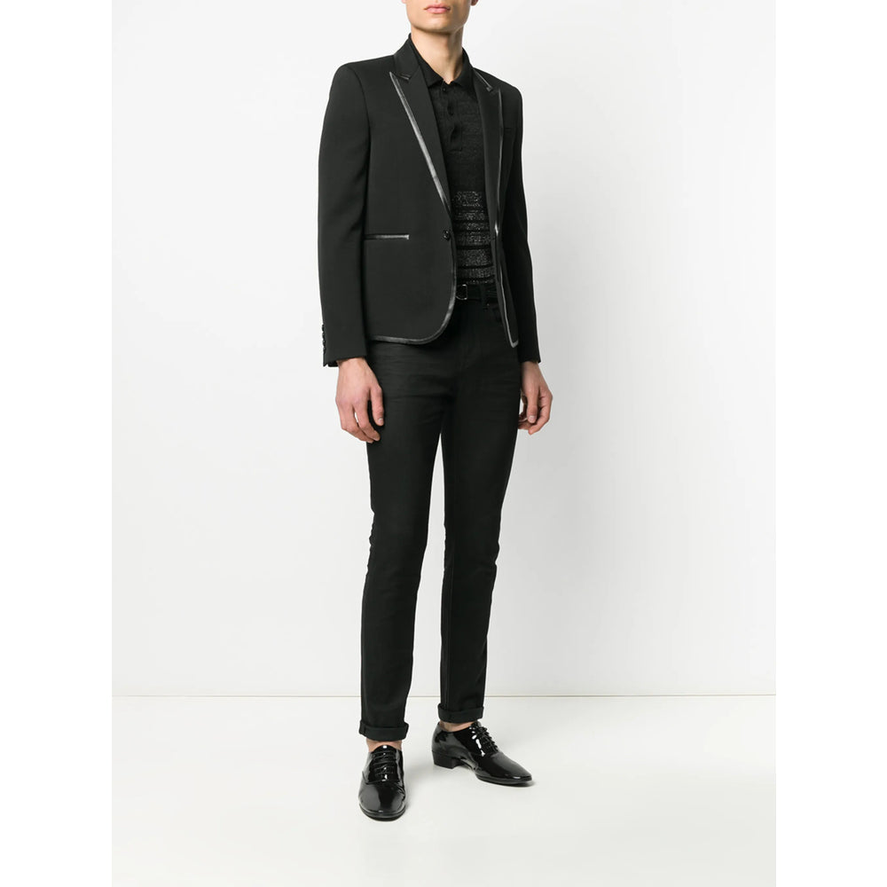 Saint Laurent Black Jackets - Blazers Men SAINT LAURENT