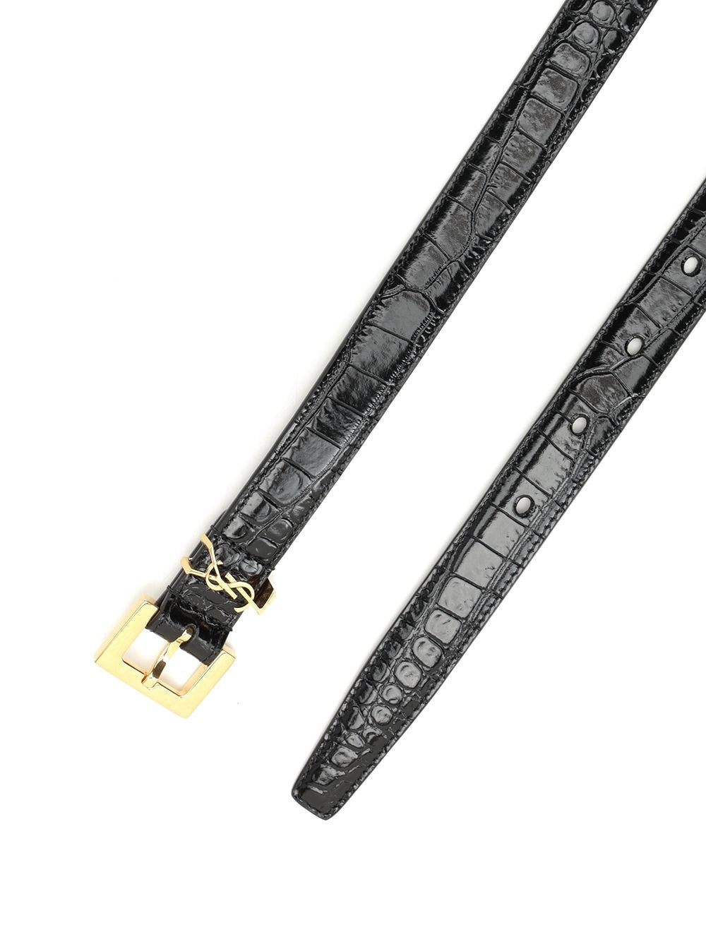 Saint Laurent Women Ysl Logo Belt SAINT LAURENT