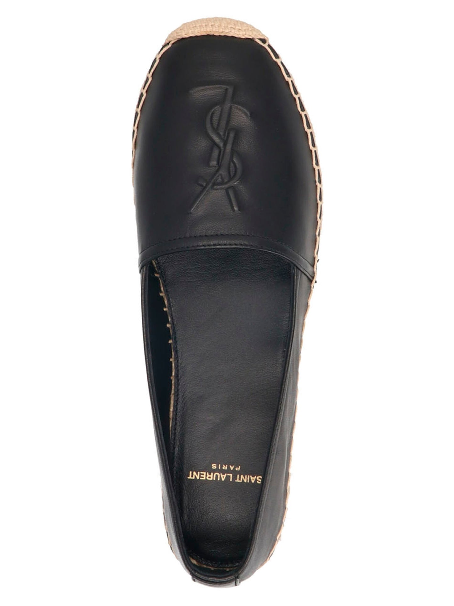 Saint Laurent Women Logo Leather Espadrilles