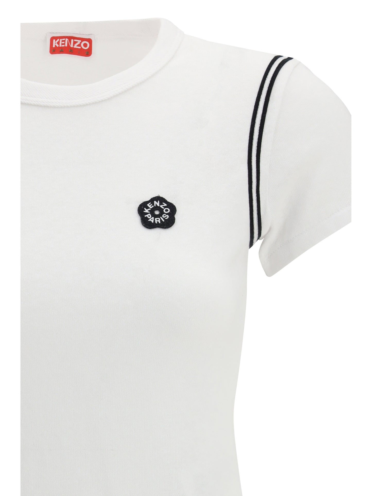 Kenzo Women Cotton Boke Flower 2.0 Embroidered T-Shirt KENZO