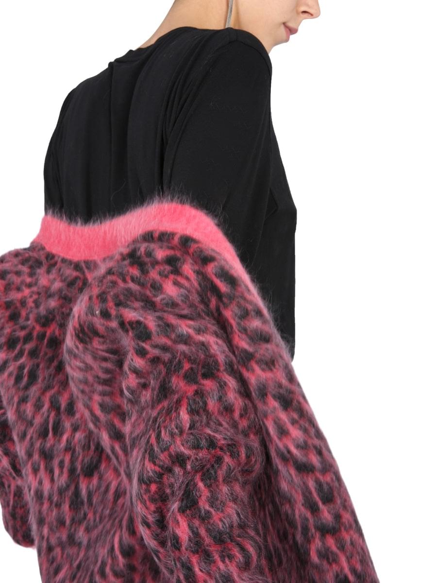 Saint Laurent Women Leopard Jacquard Cardigan SAINT LAURENT