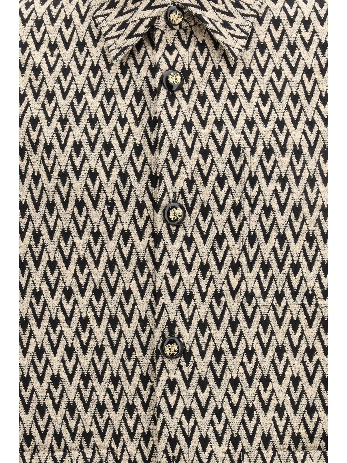 Valentino Men Mixed Cotton Jacquard Toute La V Jacket VALENTINO