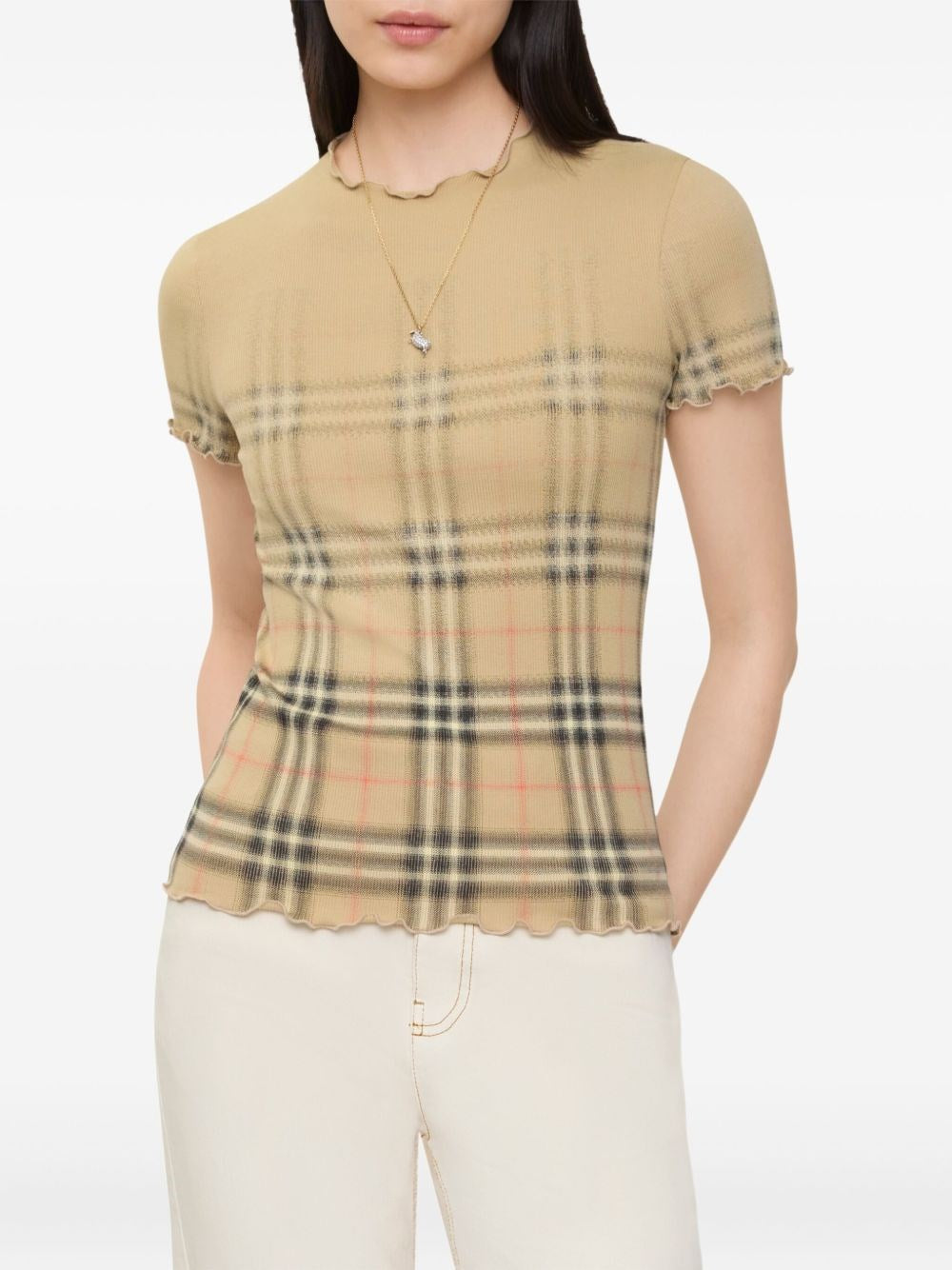 Burberry Women Blend Check Sweater BURBERRY