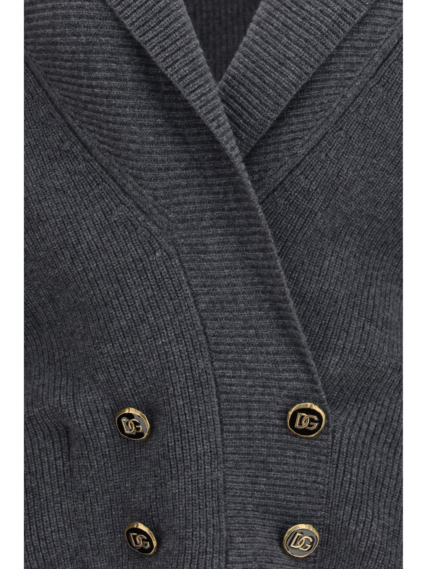 Dolce & Gabbana Women Cropped Shawl Collar Cardigan With Wide Sleeves DOLCE & GABBANA