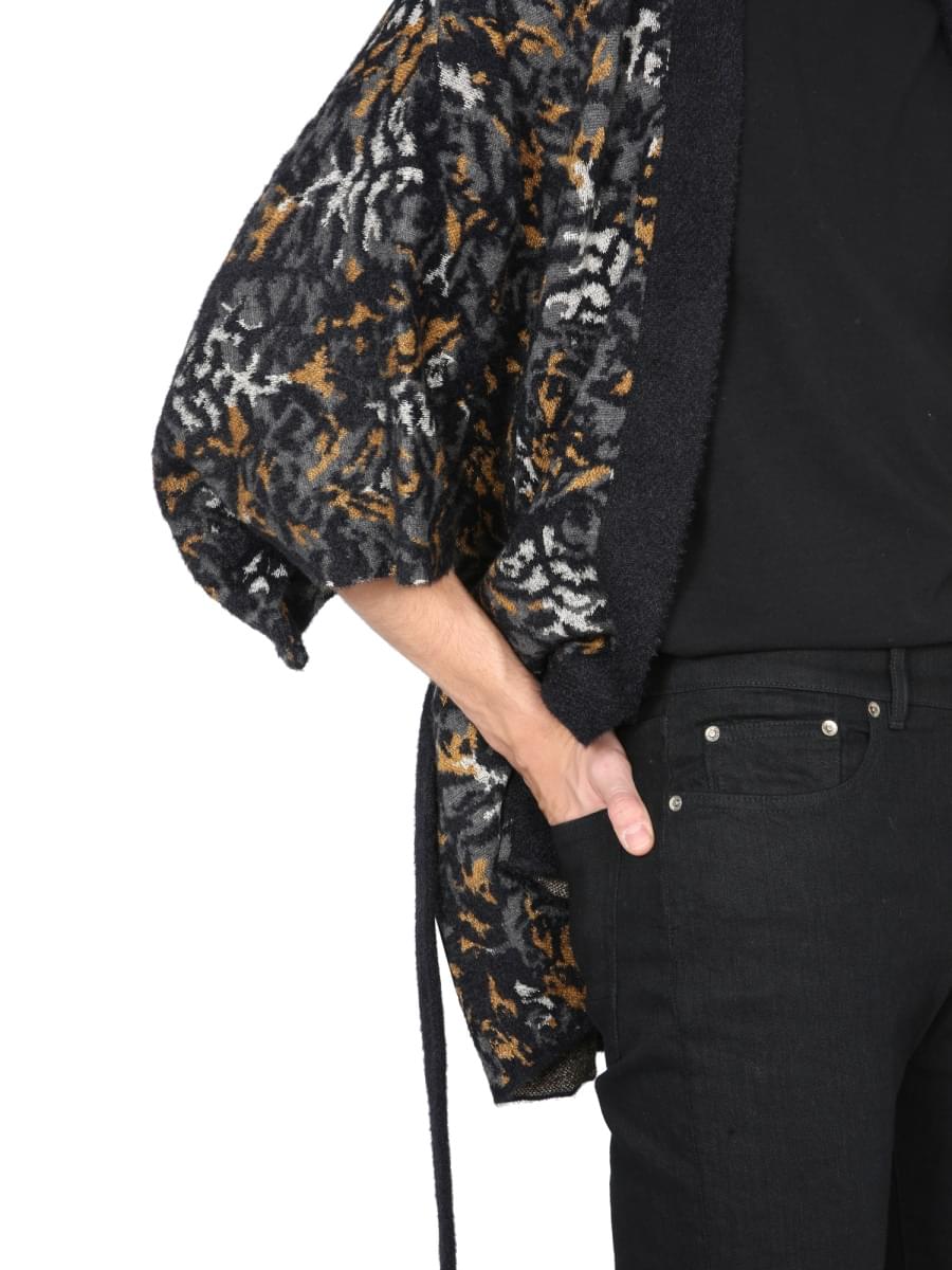 Saint Laurent Men Jacquard Knit Kimono SAINT LAURENT