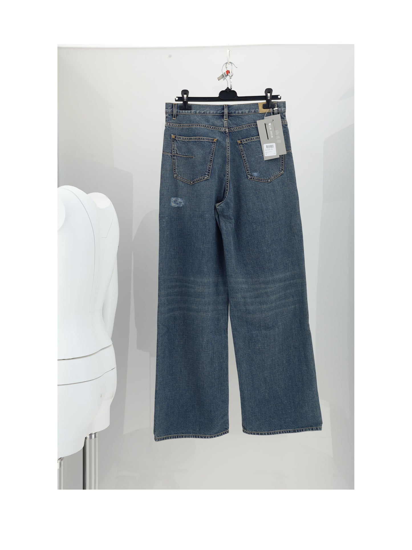 Dior Homme Men Denim Destroyed Pant CHRISTIAN DIOR