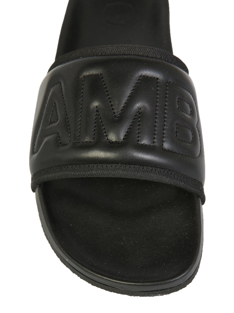 Ambush Men Leather Slide Sandals AMBUSH