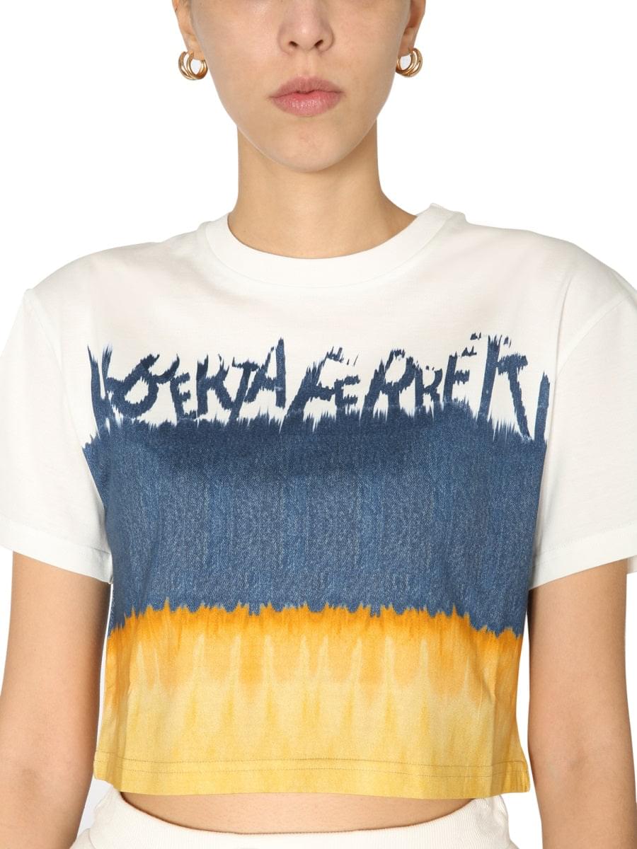 Alberta Ferretti Women Cropped Printed T-Shirt ALBERTA FERRETTI