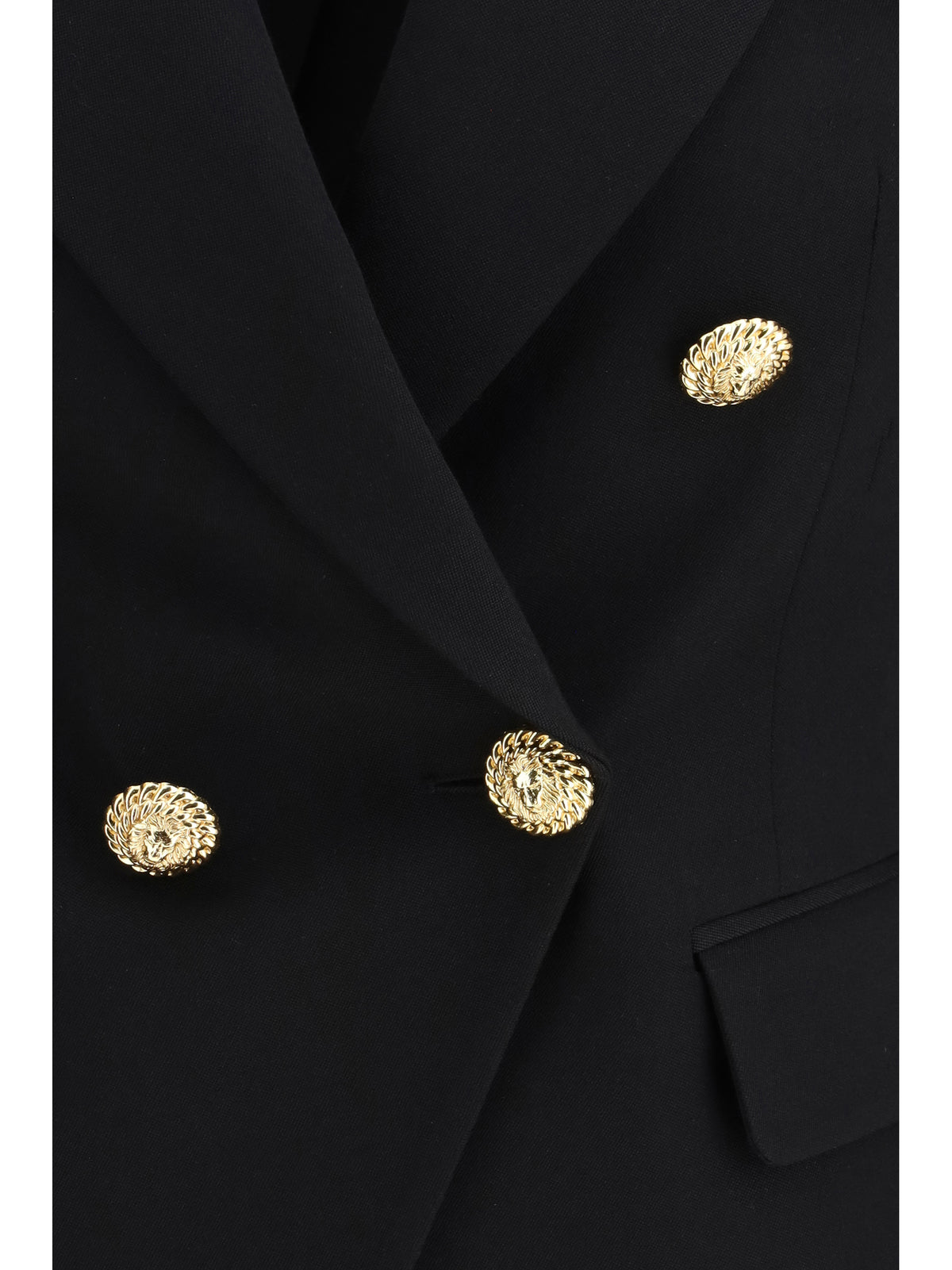 Balmain Women 6 Buttons Fitted Grain De Poudre Jacket BALMAIN