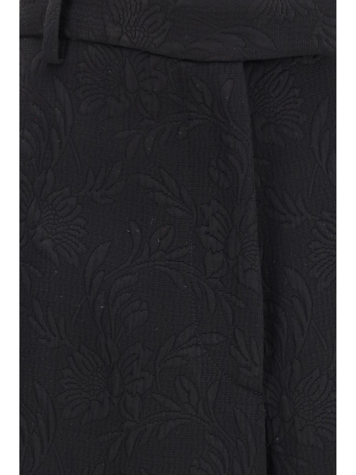 Dries Van Noten Women Wide-Leg Pants With All-Over Jacquard Pattern