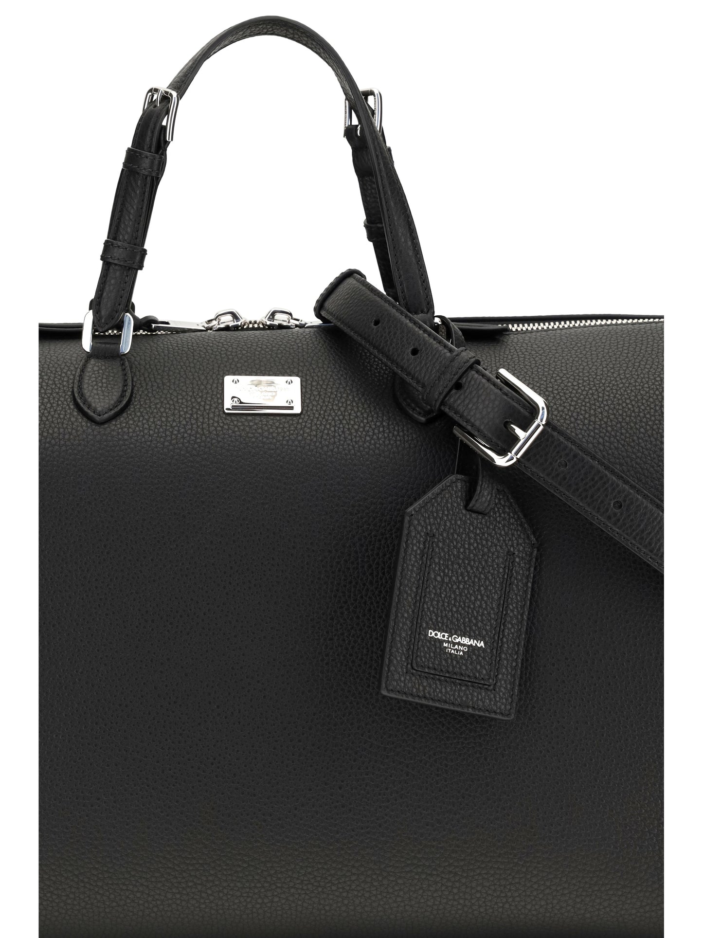 Dolce & Gabbana Men Vittoria Calfskin Travel Bag DOLCE & GABBANA