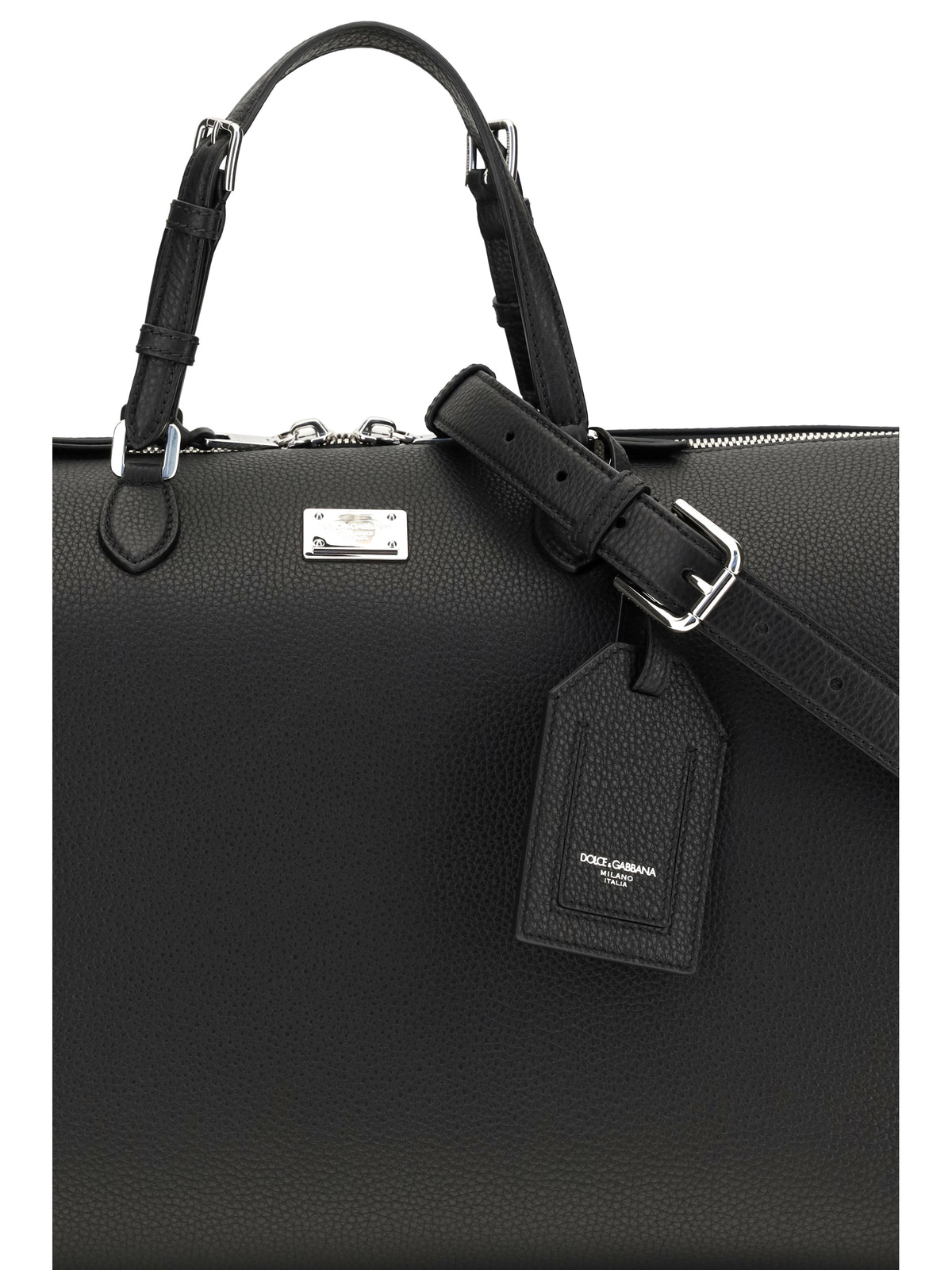 Dolce & Gabbana Men Vittoria Calfskin Travel Bag DOLCE & GABBANA