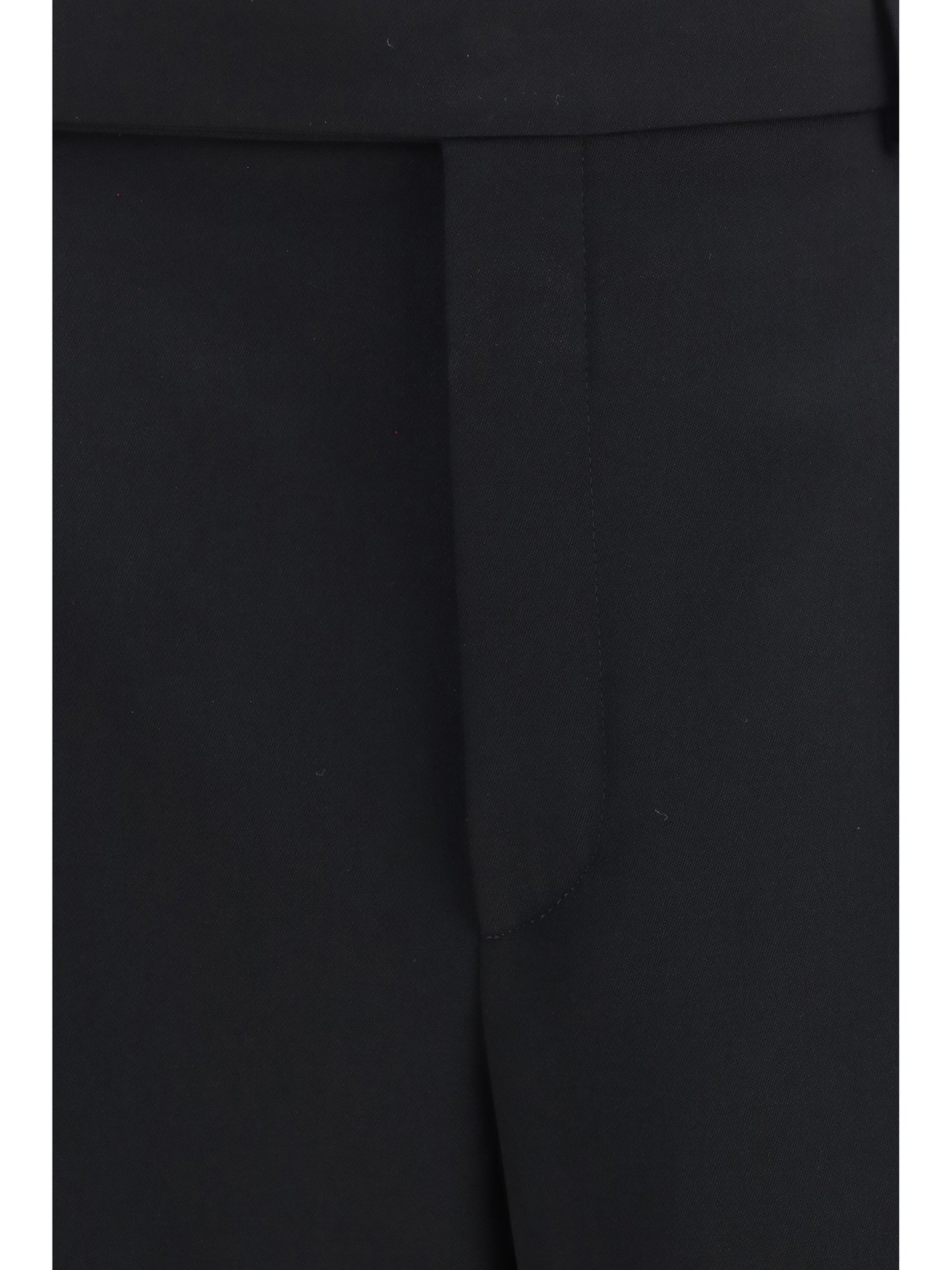 Saint Laurent Men Fluid Grain De Poudre Pants