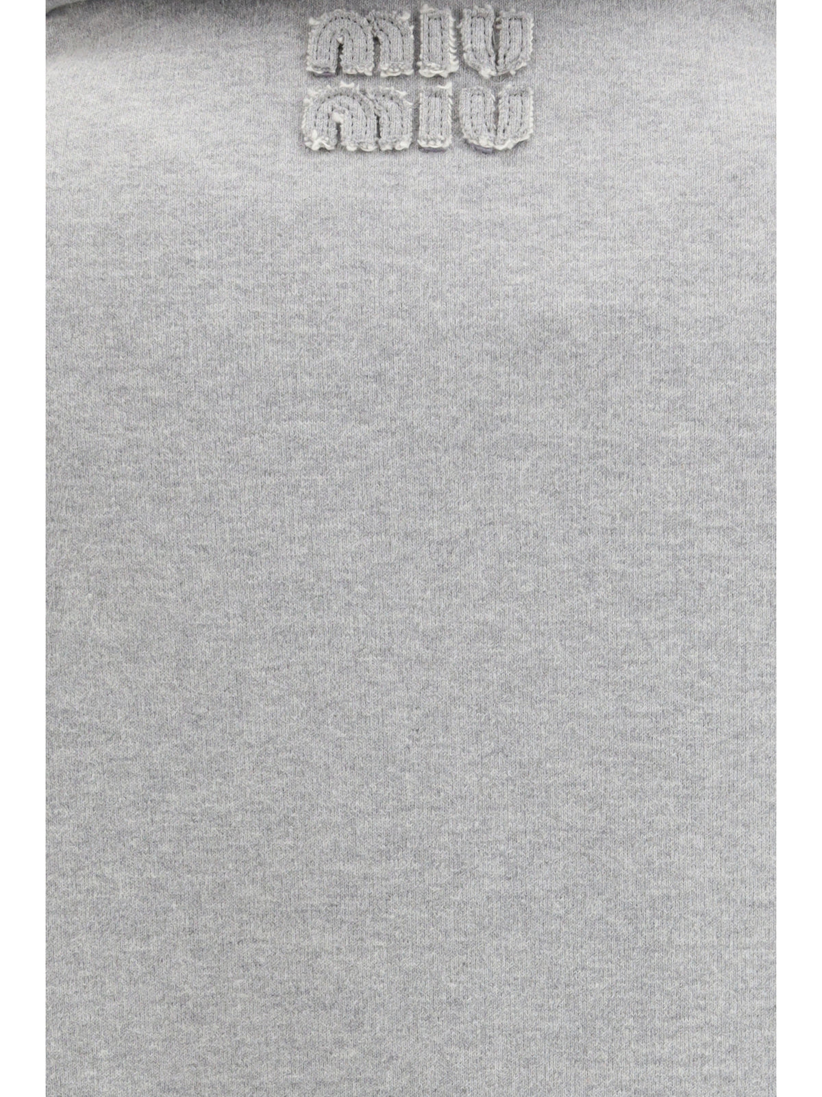 Miu Miu Women Sweatshirt With Oblique Zip Closure MIU MIU