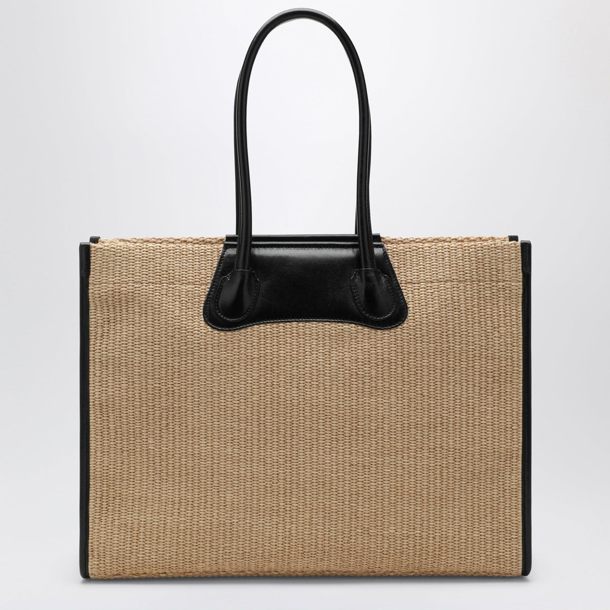 Vivienne Westwood Troy Tote Bag In Raffia-Effect Fabric, Natural Women VIVIENNE WESTWOOD