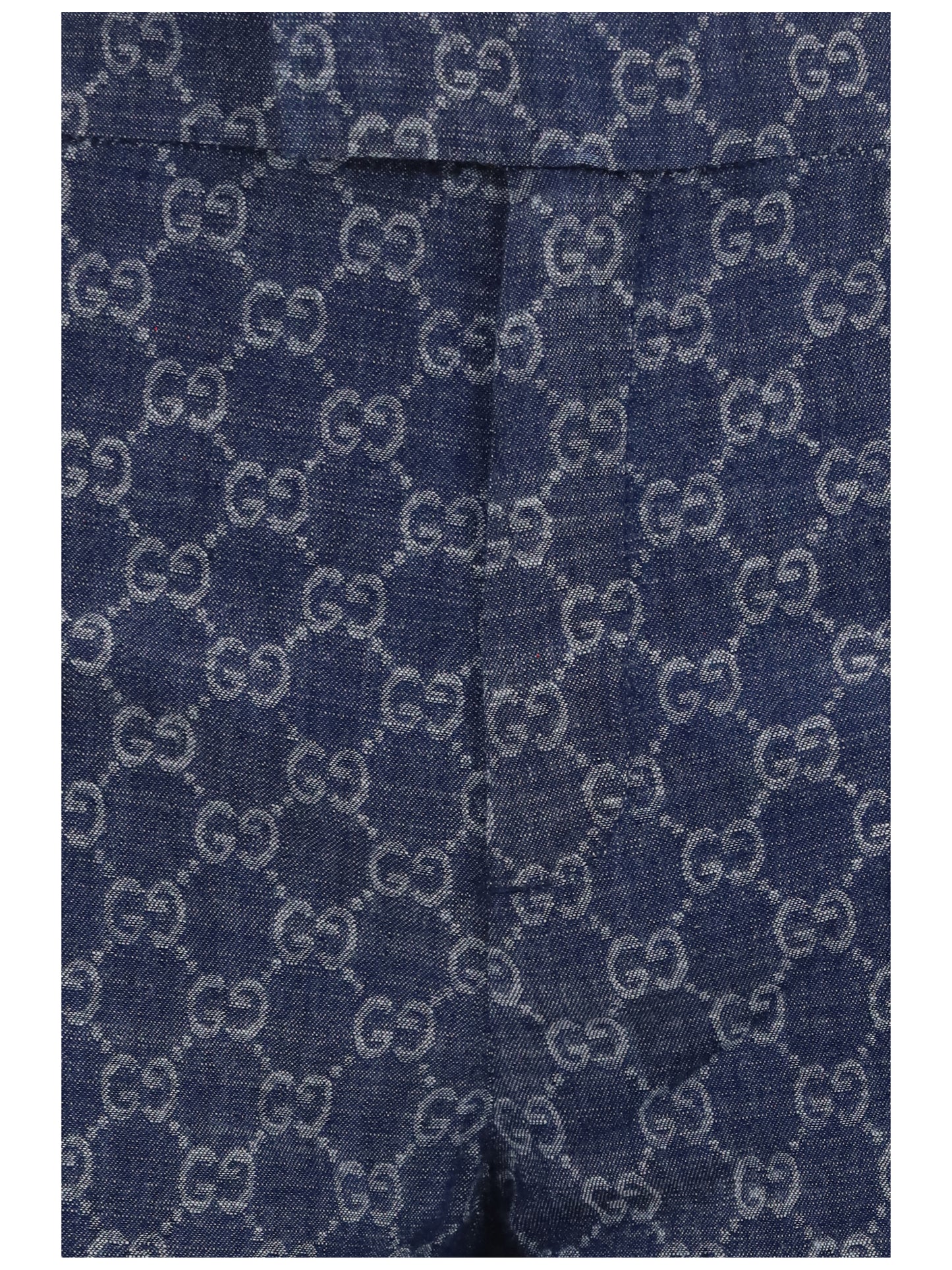 Gucci Women Gg Cotton Jacquard Denim Pants GUCCI