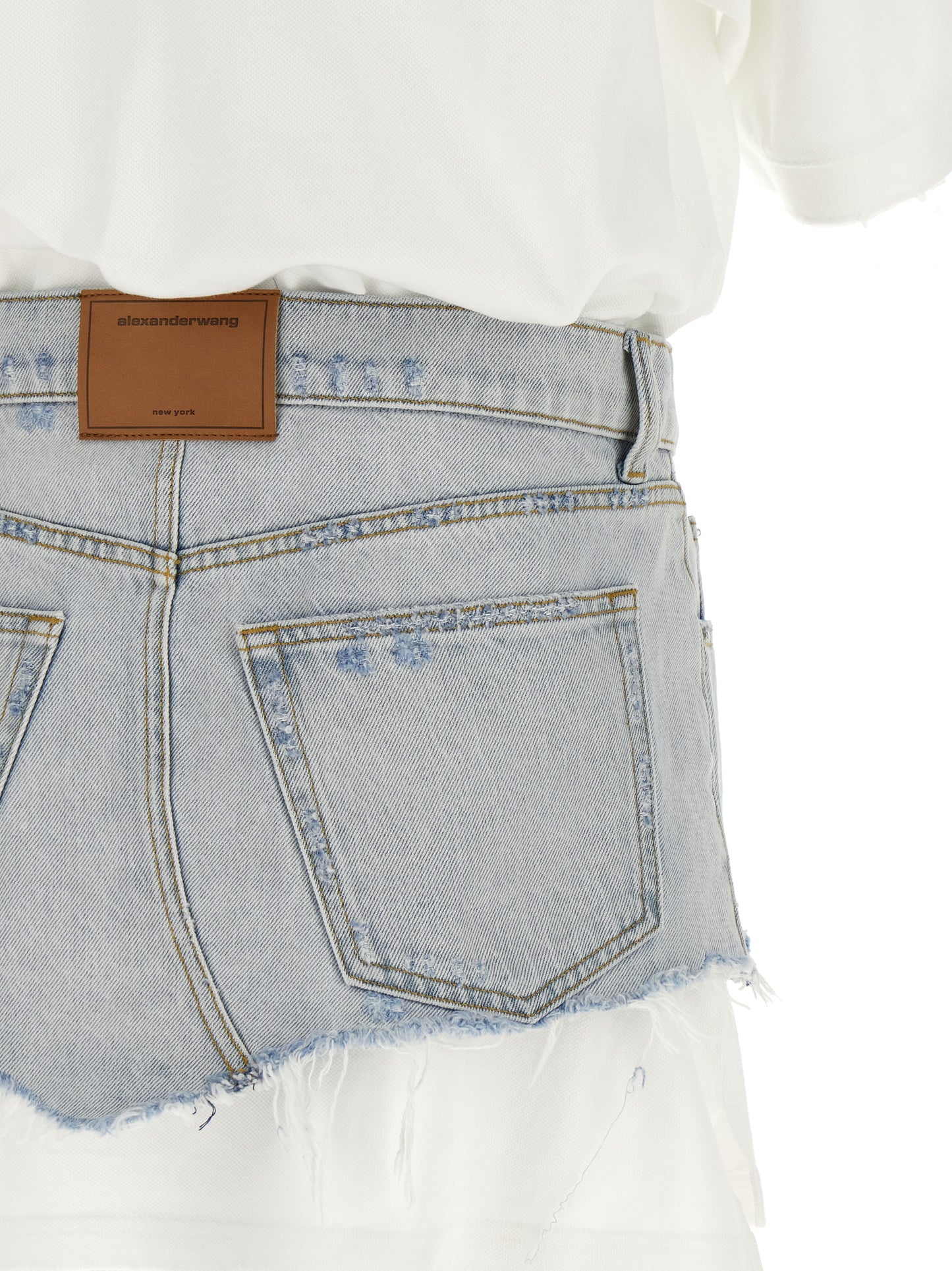 Alexander Wang Women Denim Skirt Polo Dress ALEXANDER WANG