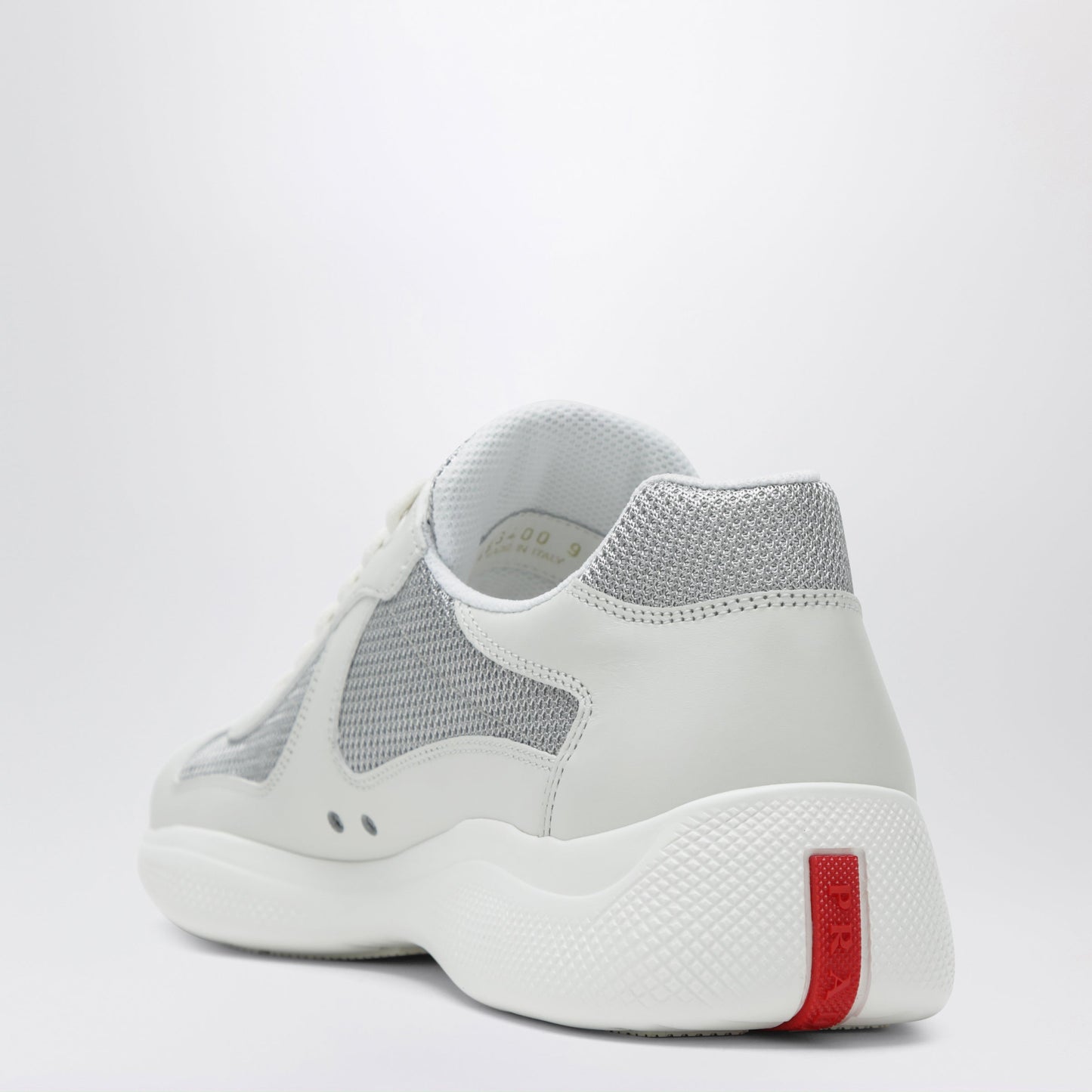 Prada White/Silver America's Cup Trainers Men PRADA
