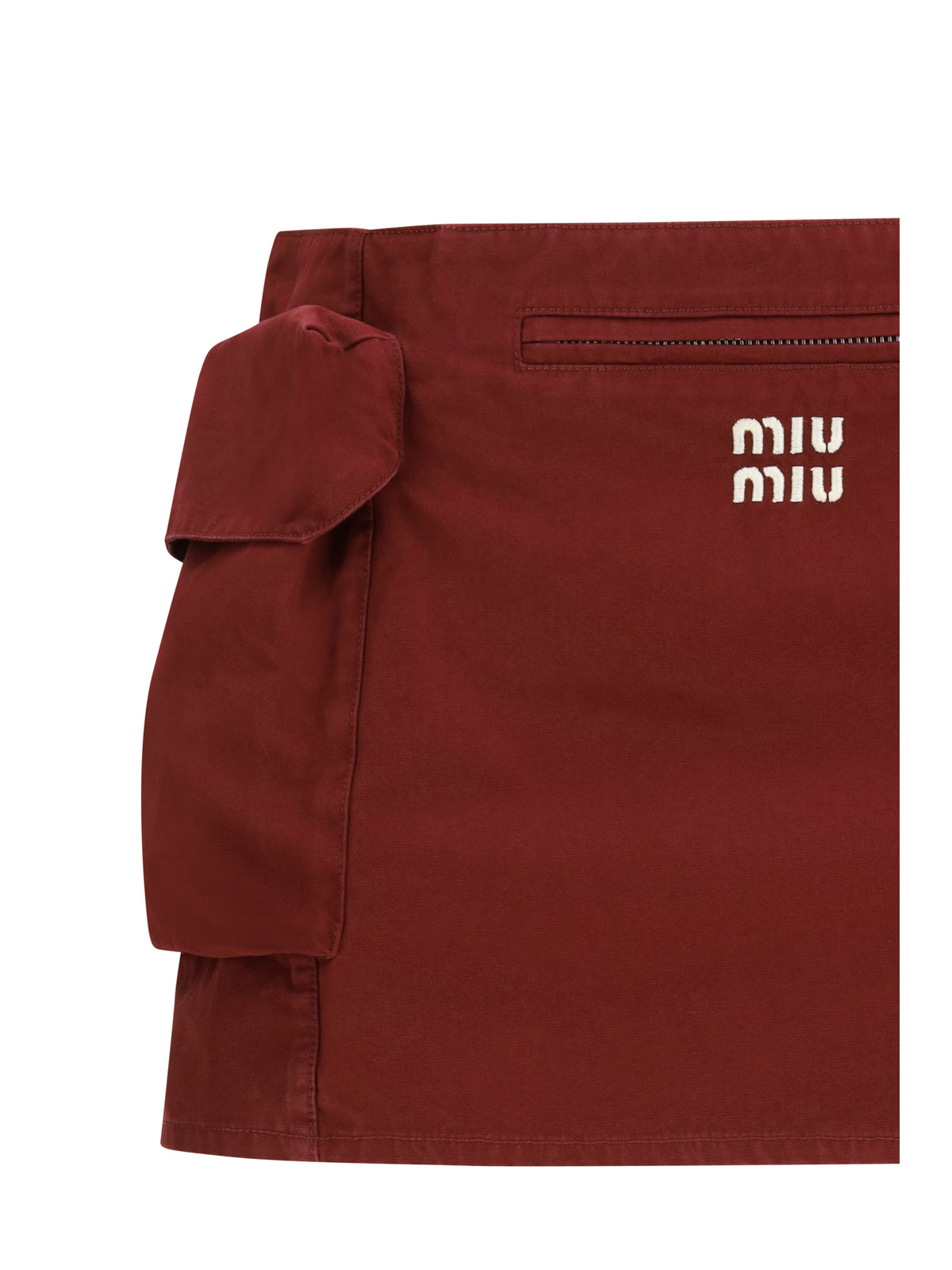 Miu Miu Women Cotton Mini Skirt MIU MIU