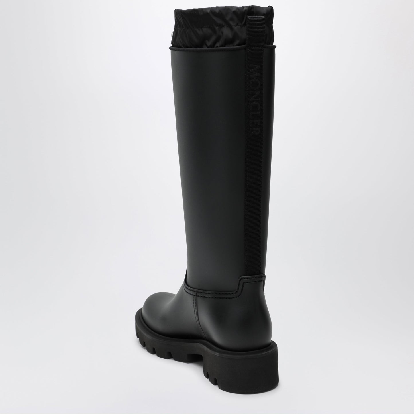 Moncler Kickstream High Rain Boots In Pvc Black Women MONCLER
