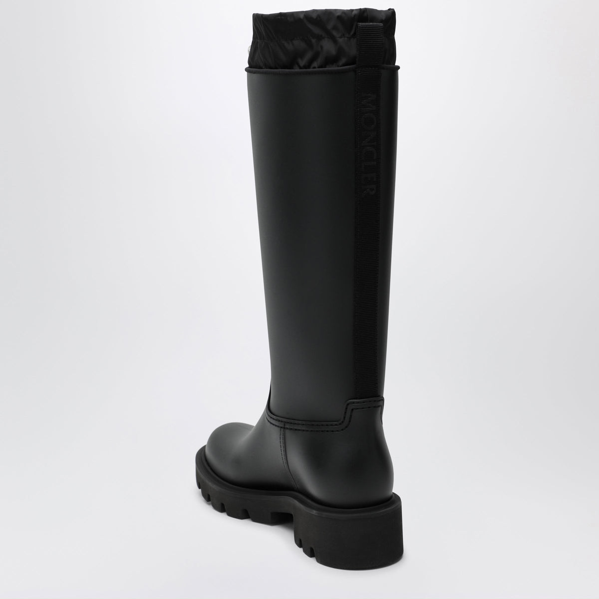 Moncler Kickstream High Rain Boots In Pvc Black Women MONCLER