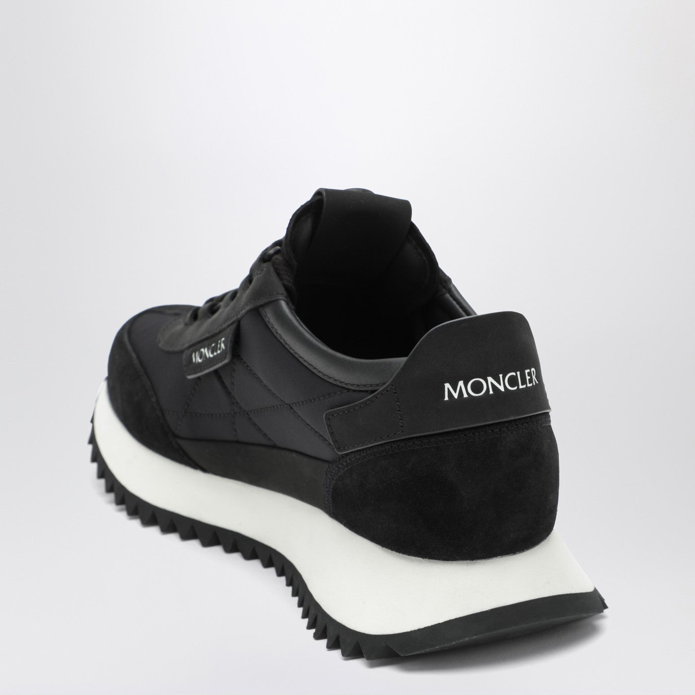 Moncler Pacey2 Sneakers In Black Suede And Nubuck Women MONCLER