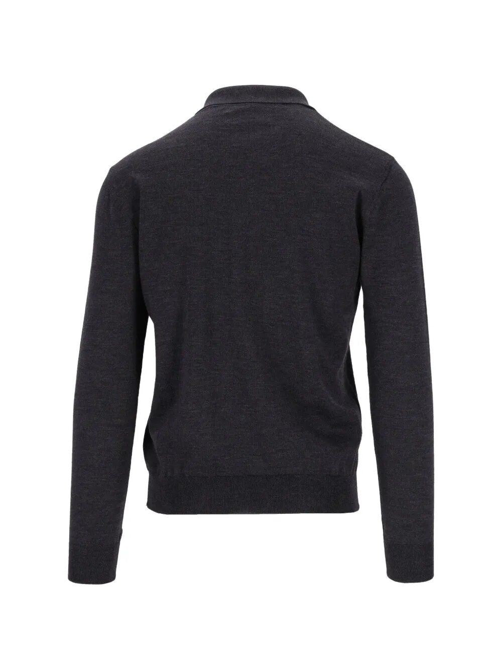 Valentino Garavani Men Wool Knit Polo Shirt VALENTINO GARAVANI