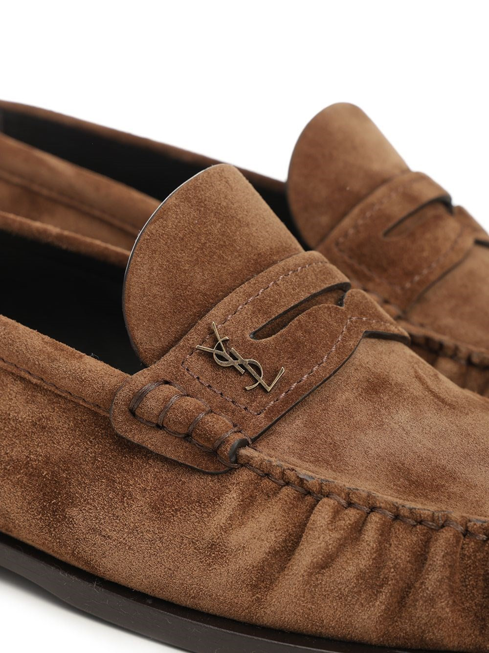 Saint Laurent Men "Le Loafer Supple" Suede Moccasins SAINT LAURENT