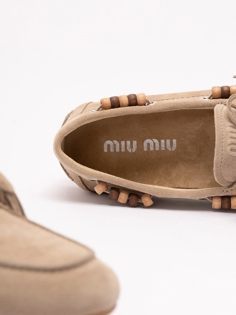 Miu Miu Women Suede Tassel Loafers MIU MIU