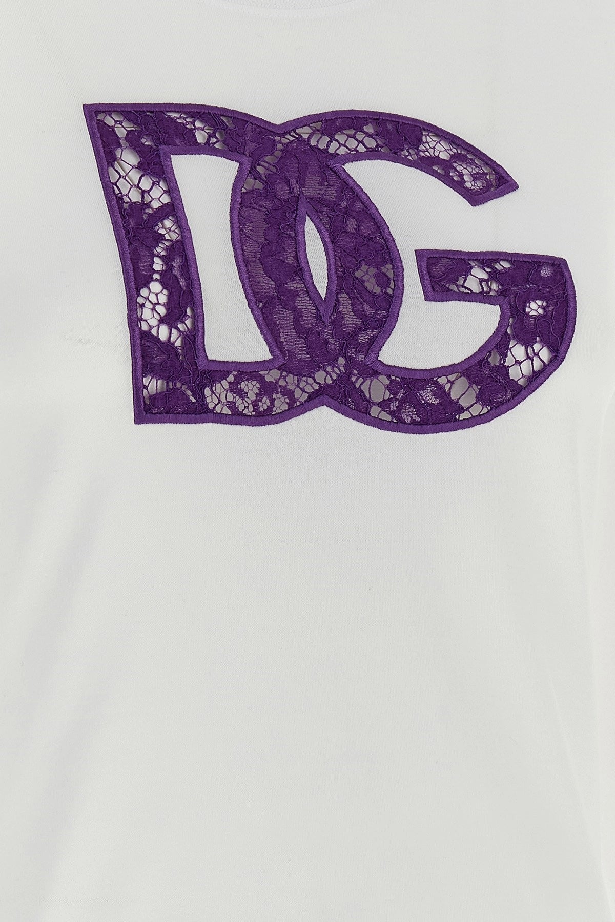 Dolce & Gabbana Women Lace T-Shirt DOLCE & GABBANA