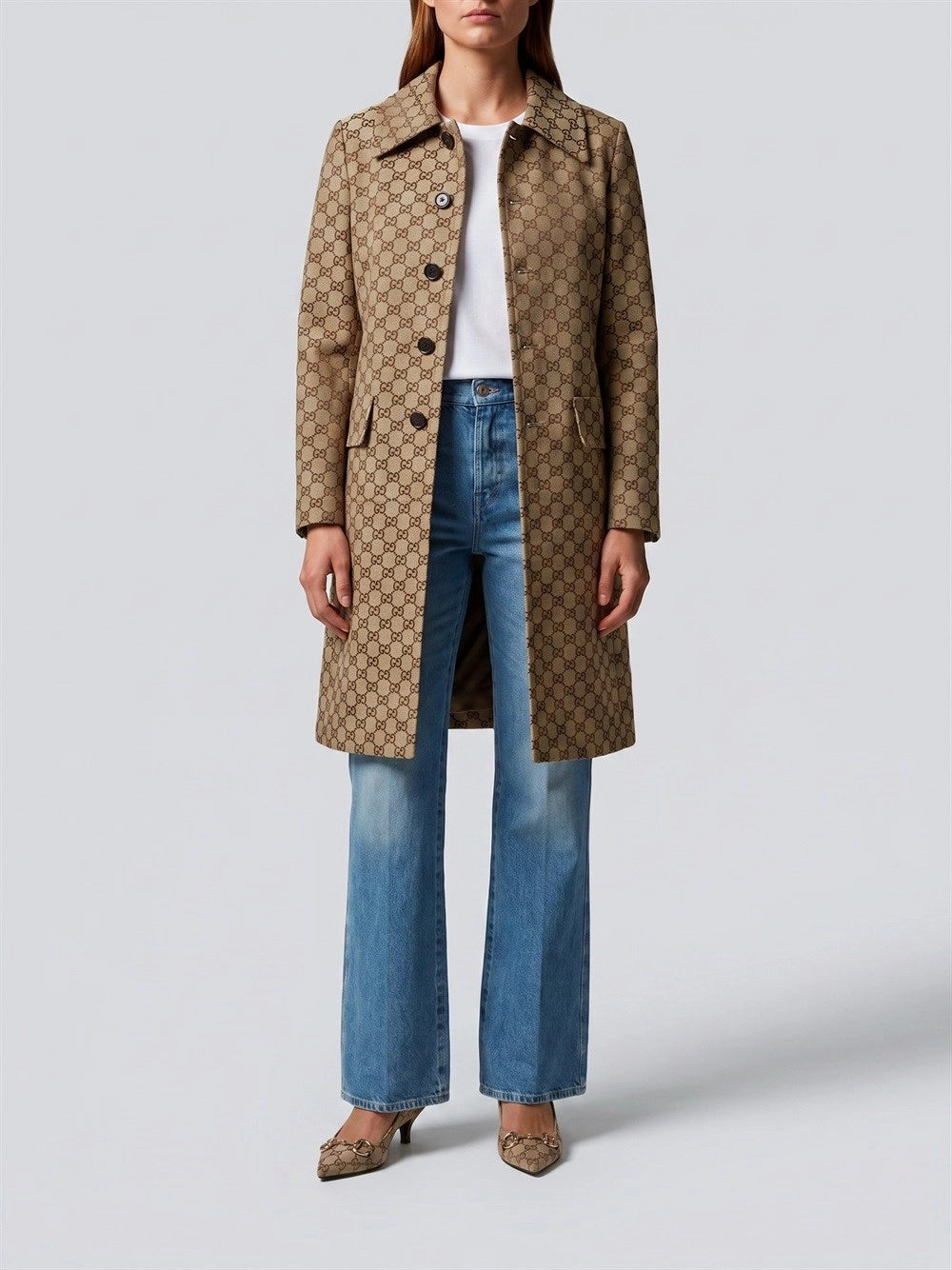 Gucci Women `Gg` Coat GUCCI
