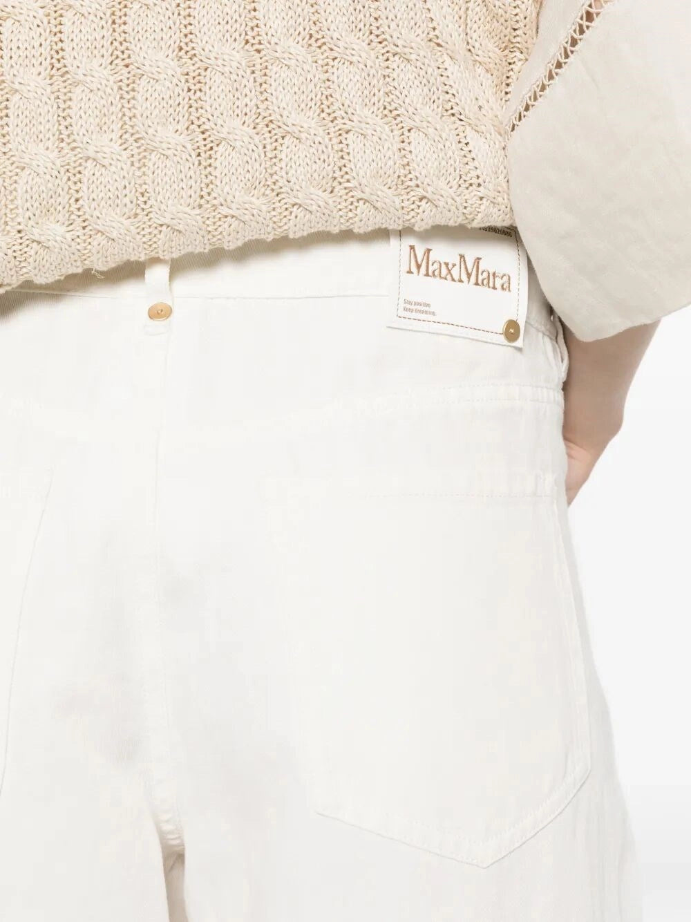 Max Mara Women Cotton And Linen Pants MAX MARA