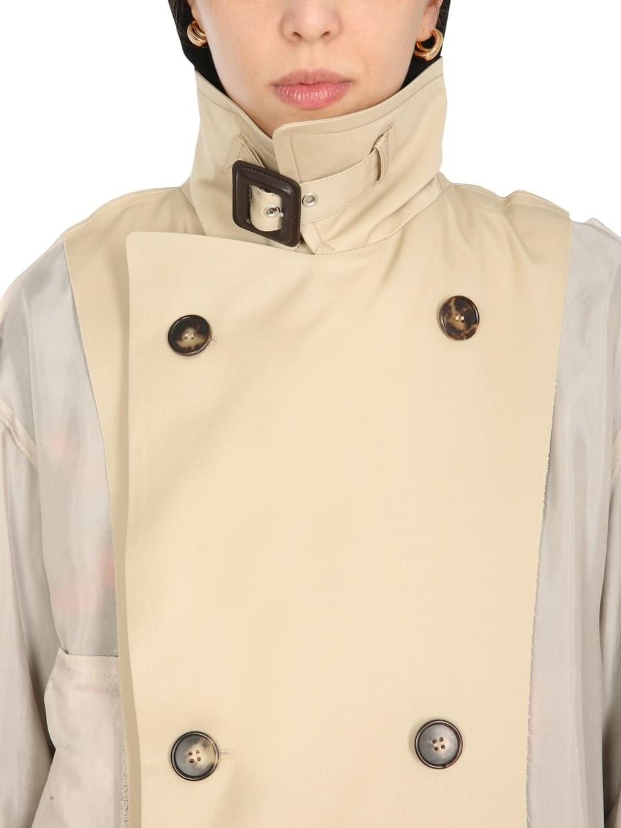 Maison Margiela Women Two-Material Trench MAISON MARGIELA